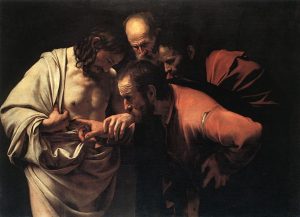 Quadro Tommaso apostolo, Caravaggio